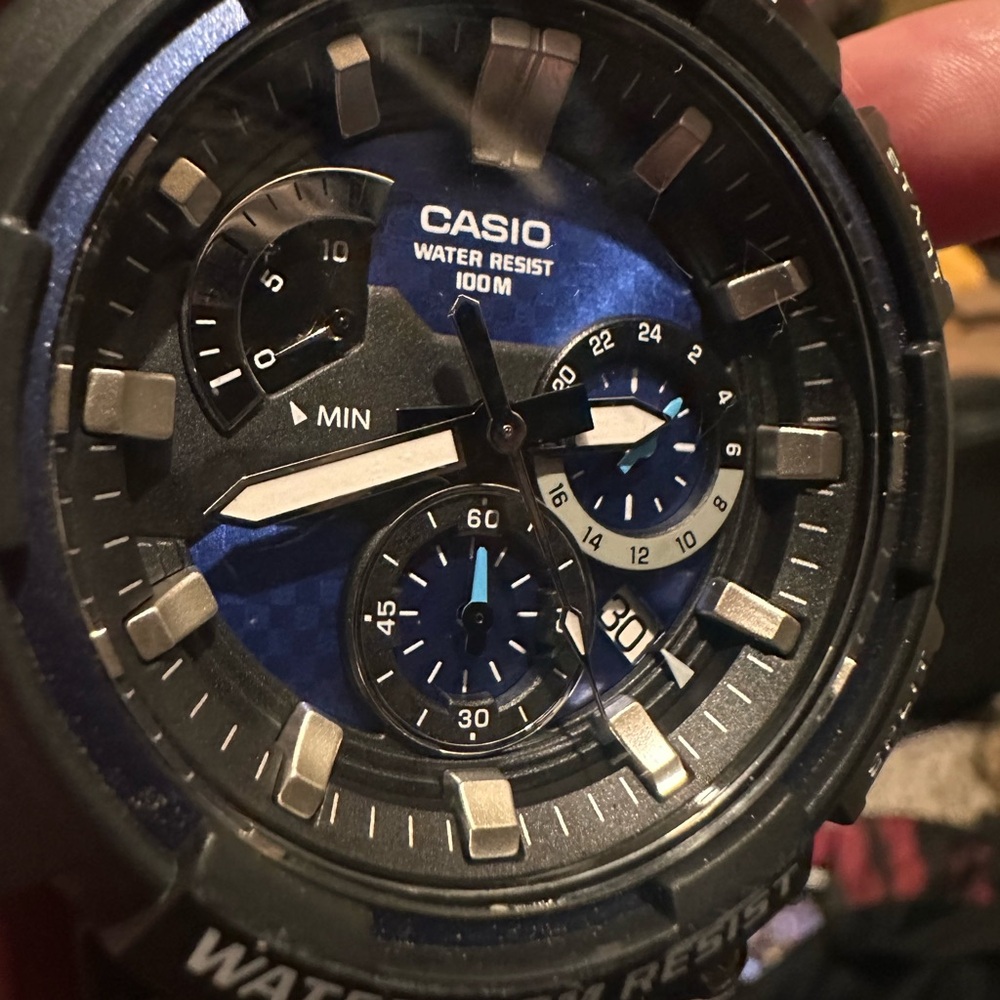 Casio Stainless Steel Back Watch